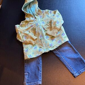 SKINNY Denim Jeans/SONOMA Floral Hoodie